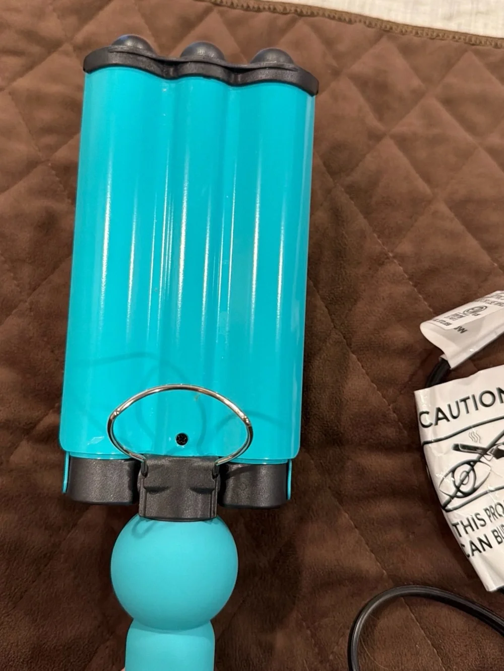 Bed Head Turquoise Triple Barrel Waver with Purple Ombré Handle